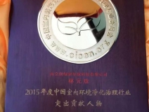 創(chuàng)綠家，中國室內(nèi)環(huán)境凈化突出貢獻(xiàn)獎獲得者?。?！